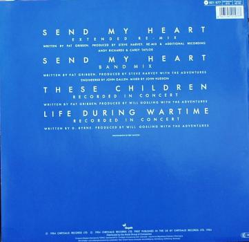 Adventures, The - Send My Heart (Extended Re-Mix) / (Band Mix) / These Children / Life During Wartime - 12"