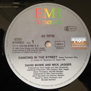 Bowie, David & Mick Jagger - Dancing In The Street / (Dub) / (Edit) - 12"
