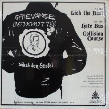 Grievance Committee - Lick The Boot / Hate Bus / Collision Course - 12"