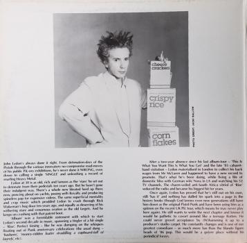 Lydon, John - An Interview With John Lydon - LP