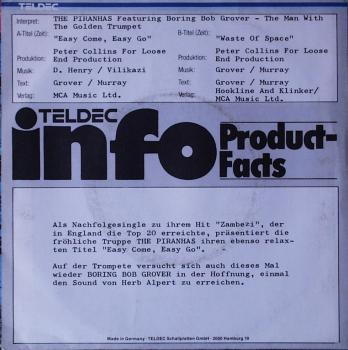 Piranhas, The - Easy Come, Easy Go / Waste Of Space - 7"