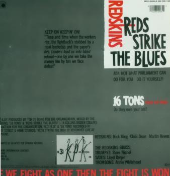 Redskins - Keep On Keepin On / Sixteen Tons / Red Strike The..- 12"