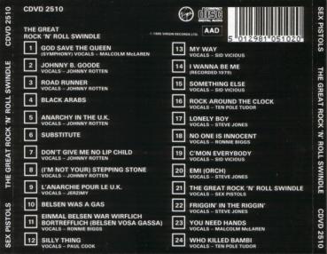 Sex Pistols - The Great Rock'n Roll Swindle - CD