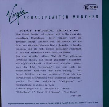 That Petrol Emotion - Cellophane / Think Of A Woman - 7"