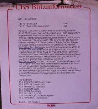 Wall Of Voodoo - Do It Again / Back In The Laundromat - 7"