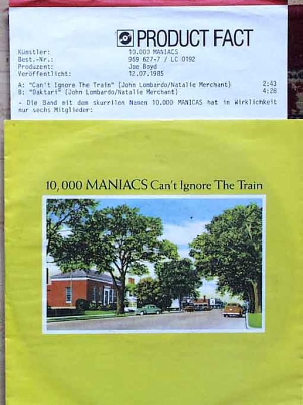 10.000 Maniacs - Can't Ignore The Train / Daktari - 7"