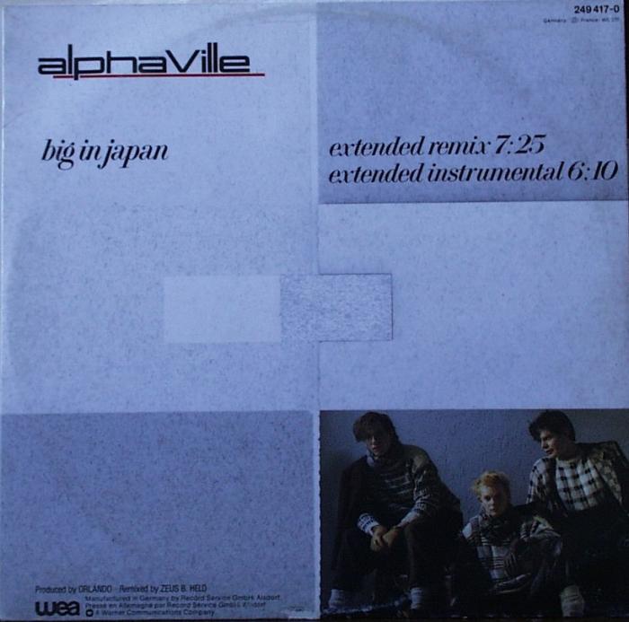 Alphaville - Big in Japan (Extended Remix 7:25) / (Extended Intstrumental 6:10) - 12"