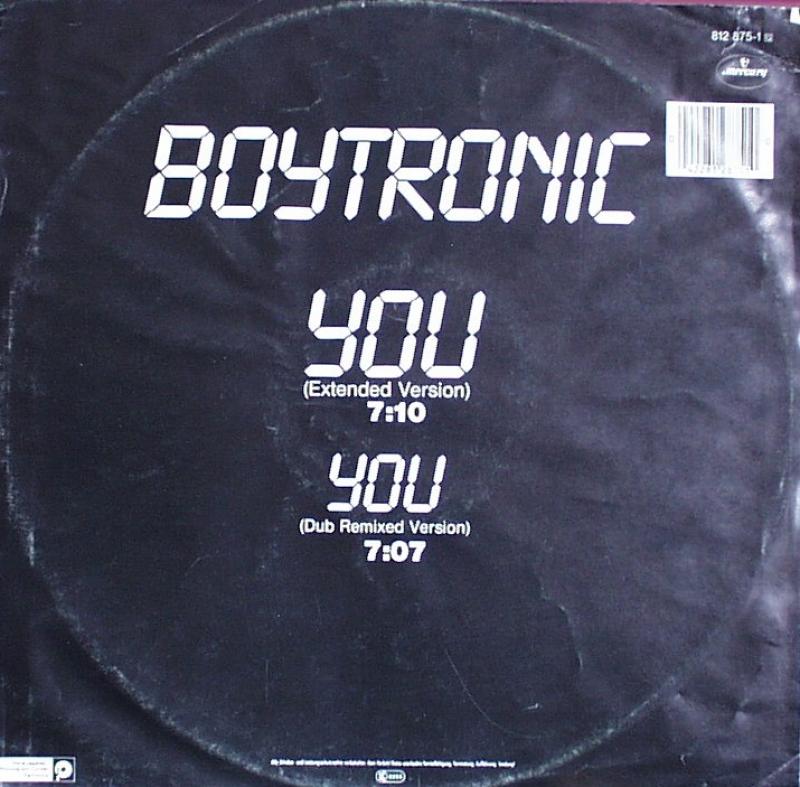 Boytronic - You (Extended Version) 7:10 / (Dub Remixed Version) 7:07 - 12"