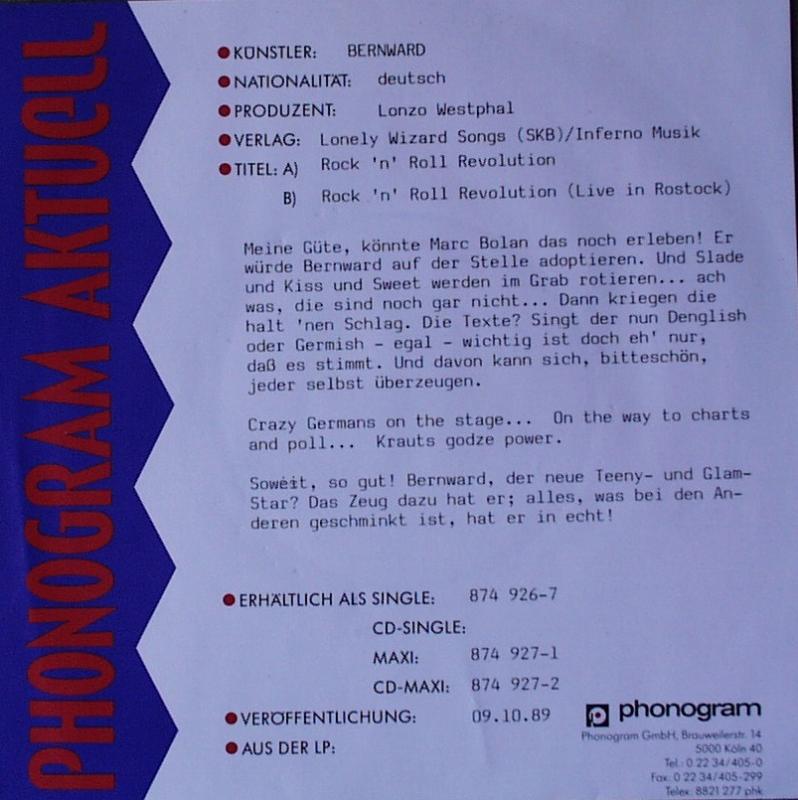 Büker, Bernward -	Rock'n Roll Revolution / (Live) - 7"