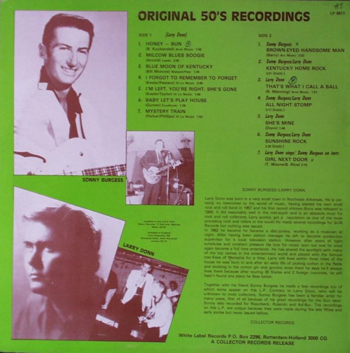 Burgess, Sonny / Larry Donn - Rock Rock-A-Billy - LP