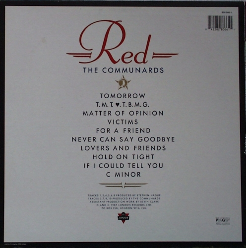 Communards, The - Red - LP
