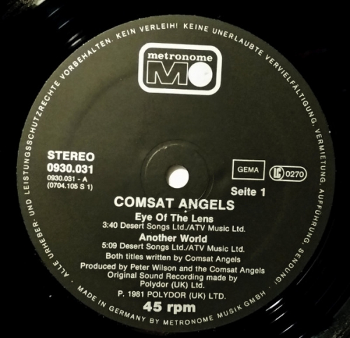 Comsat Angels, The - Eye Of The Lens / + 3 - 12"