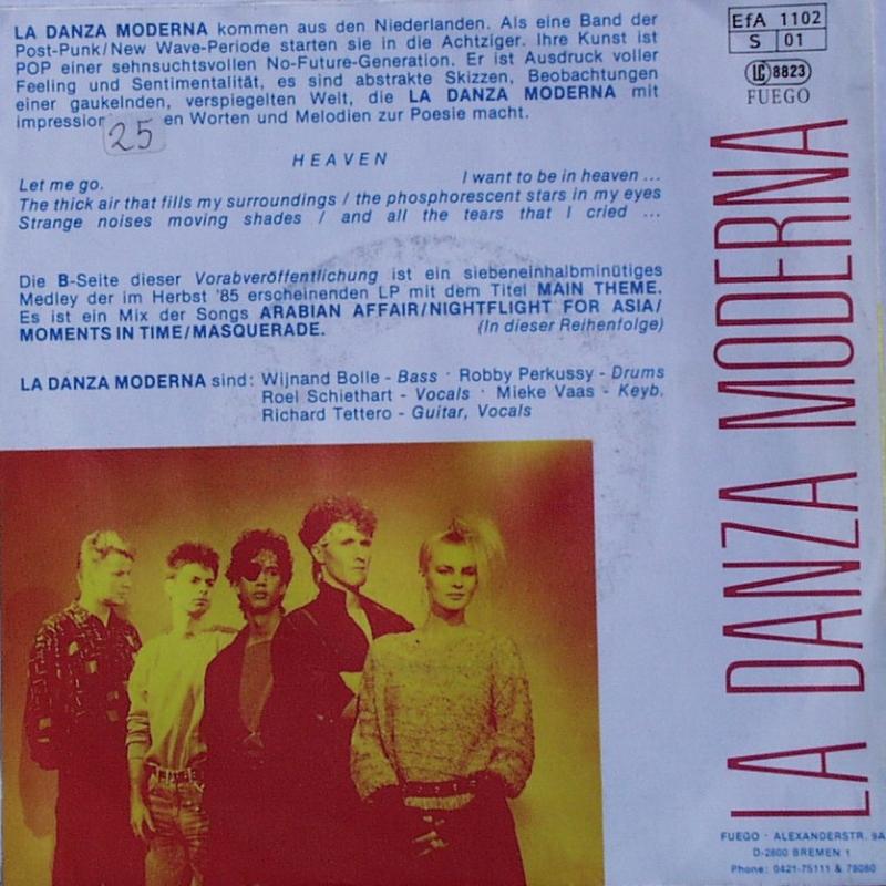 La Danza Moderna - Heaven / Main Theme - 7"