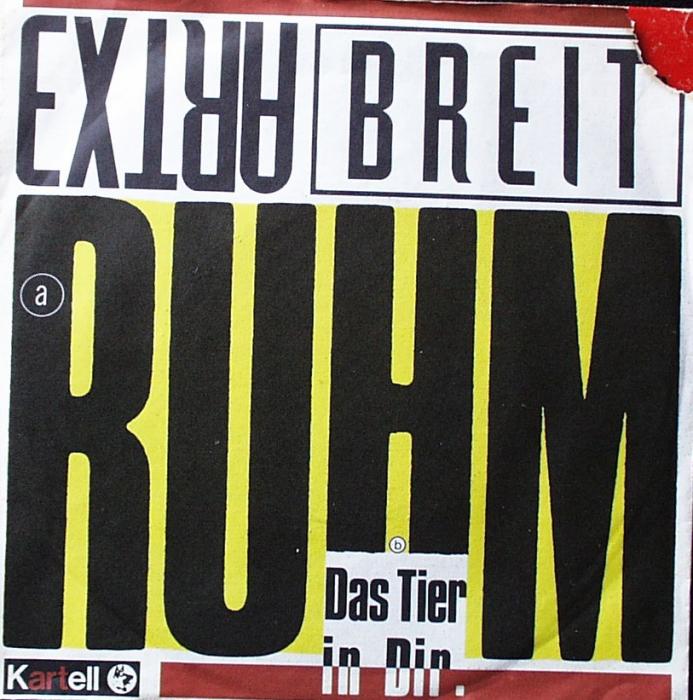 Extrabreit - Ruhm / Das Tier In Dir ( Acapella Version) - 7"