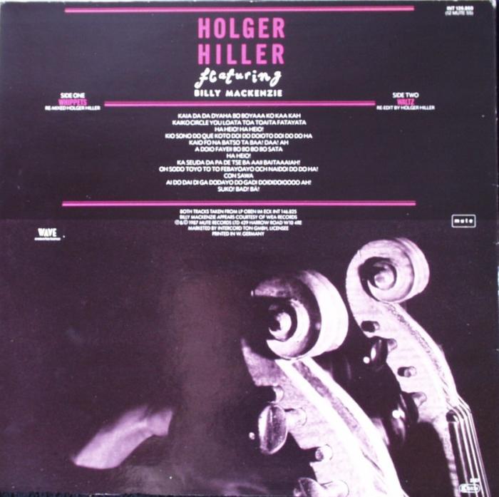 Hiller, Holger feat. Billy Mackenzie - Whippets / Waltz - 12"