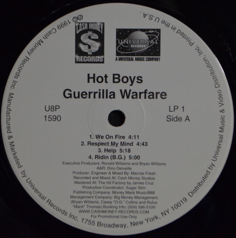 Hot Boys - Guerrilla Warfare - 2LP