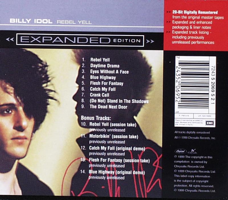 Idol, Billy - Rebel Yell - Expanded Edition - CD