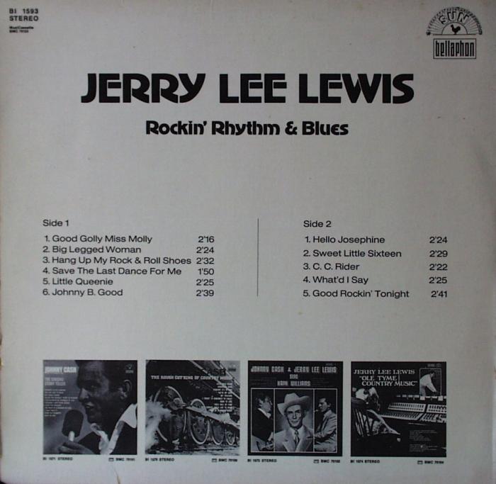 Lewis, Jerry Lee - Rockin' Rhythm & Blues - LP
