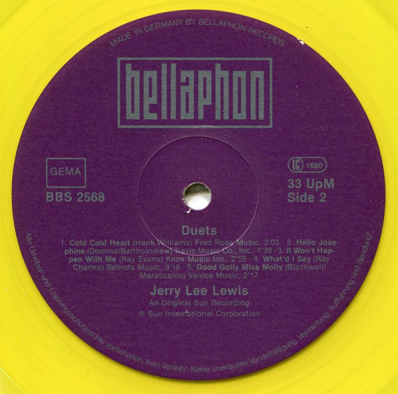 Lewis, Jerry Lee - Duets - LP