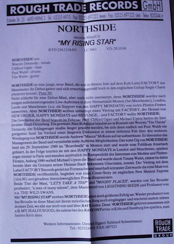 North Side - My Rising Star / Instrumental - 7"