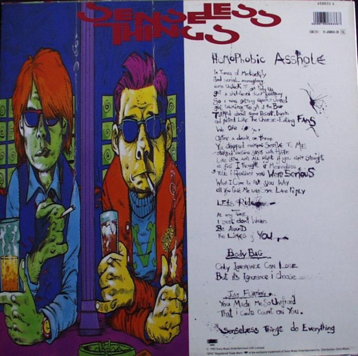 Senseless Things	- Homophobic Asshole / Body Bag / Just Flirting - 12"