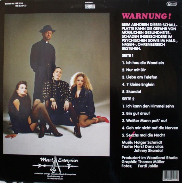 Skandal, Johnny & Hot Legs - Ich Hau Die Wand Ein - LP