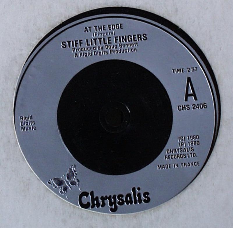 Stiff Little Fingers - At The Edge / Running Bear / White Christmas - 7"