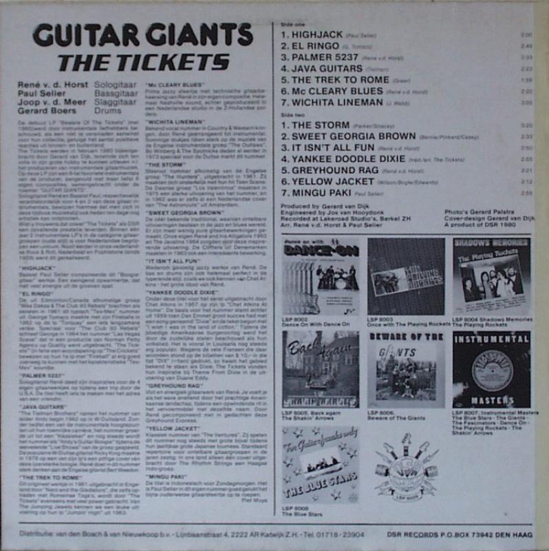 Tickets, The - Guitar Giants - LP