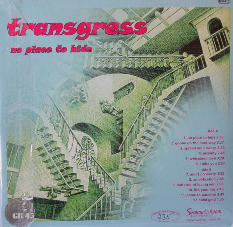 Transgress - No Place To Hide - LP/CD