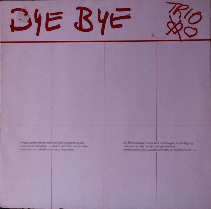 Trio - Bye, Bye - LP