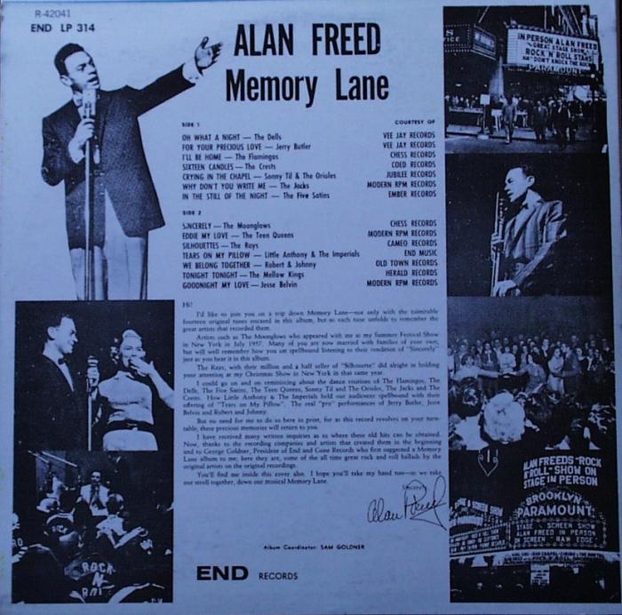 Various Artists - Alan Freed's Memory Lane - LP