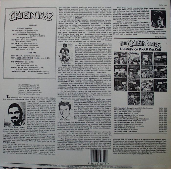 Various Artists - Cruisin' 1962 - LP