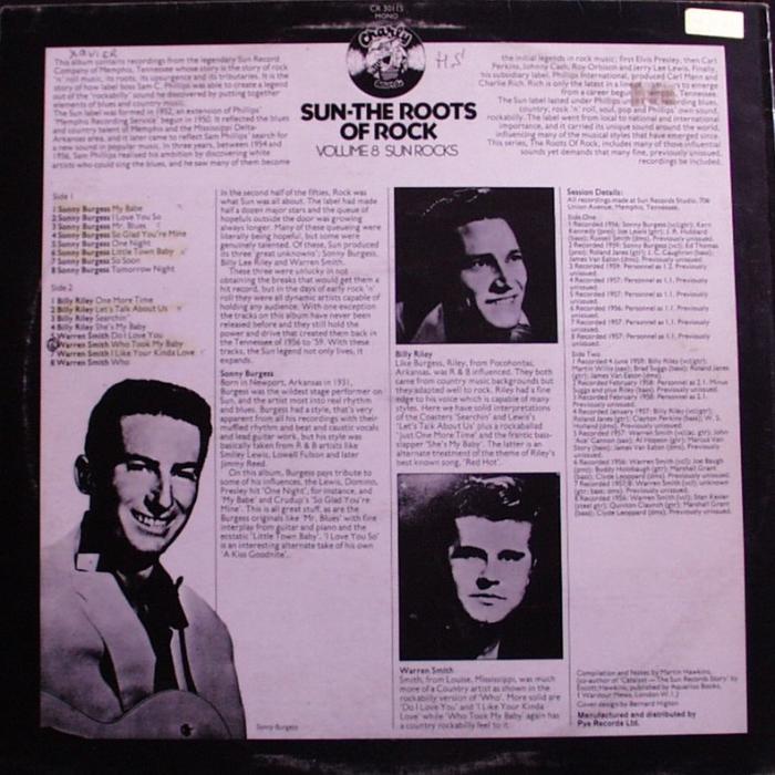 Various Artists - Sun - The Roots Of Rock - Vol. 8 - Sun Rocks - LP