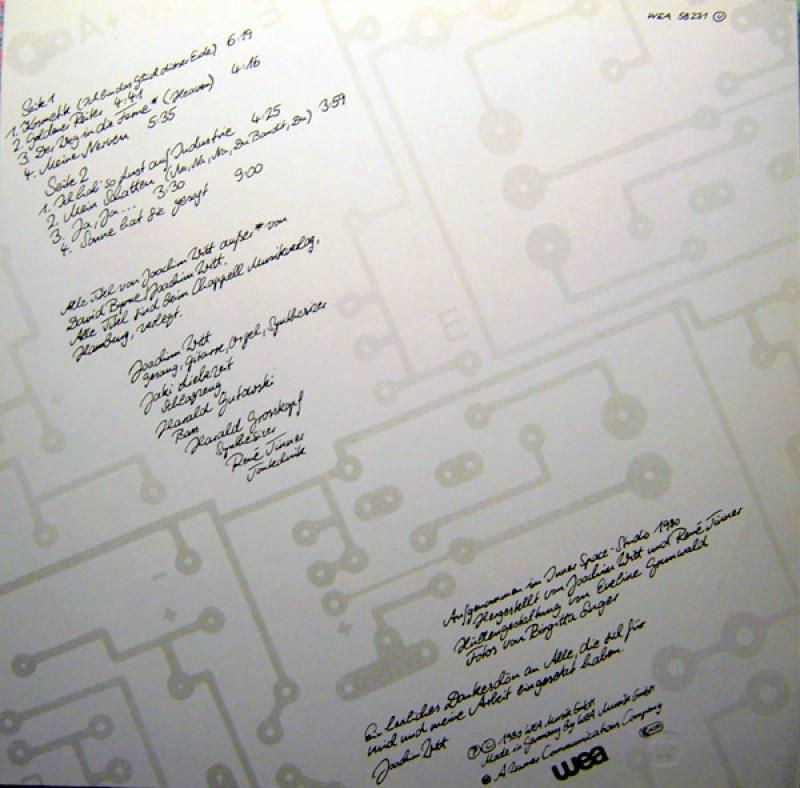 Witt, Joachim - Silberblick - LP